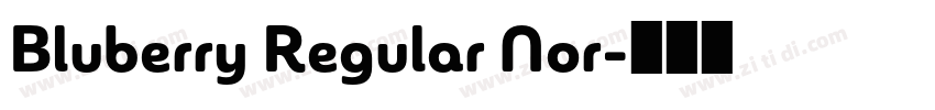 Bluberry Regular Nor字体转换